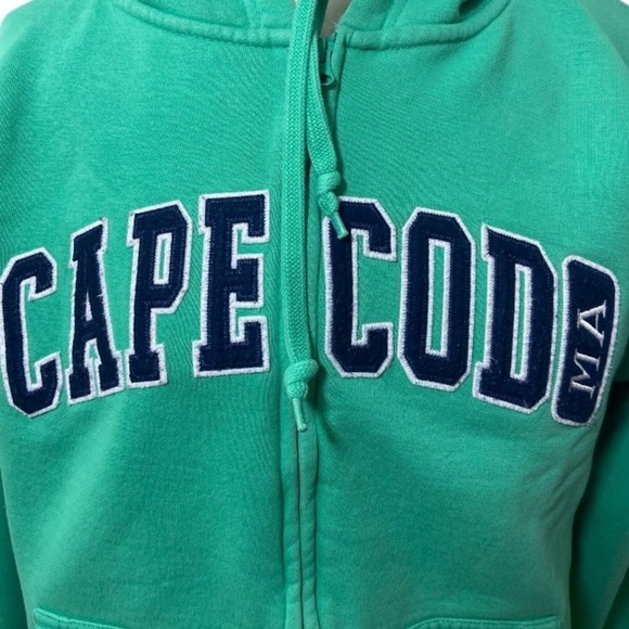CAPE COD MA CUFFY'S Sweatshirt Women's Chatham Nantucket French Terry Aqua Blue - Picture 11 of 11